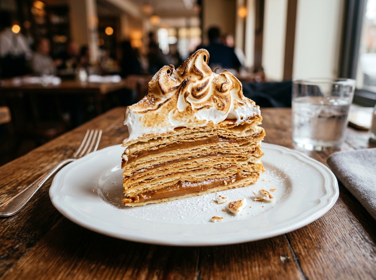 Tarta Rogel con merengue